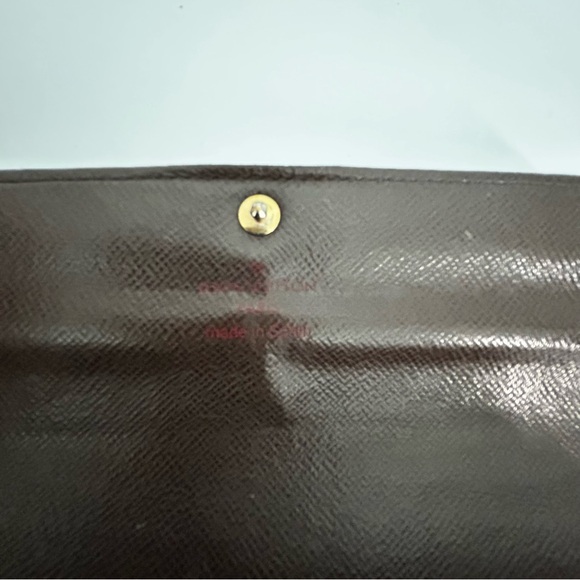 Louis Vuitton Damier Ebene Pattern Sarah Wallet - Picture 12 of 13